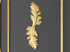 frame cartouches set 3d 3D Model