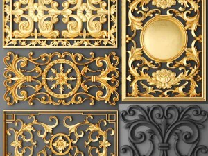 fretwork set 3d 3D Model