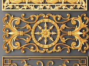 fretwork set 3d 3D मॉडल