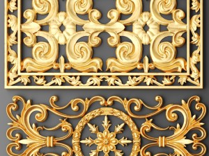 fretwork set 3d 3D मॉडल