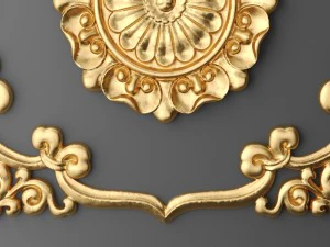 ceiling rosette and frame 3D Model