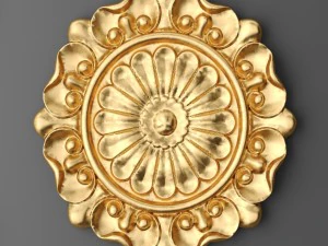 ceiling rosette and frame 3D Model