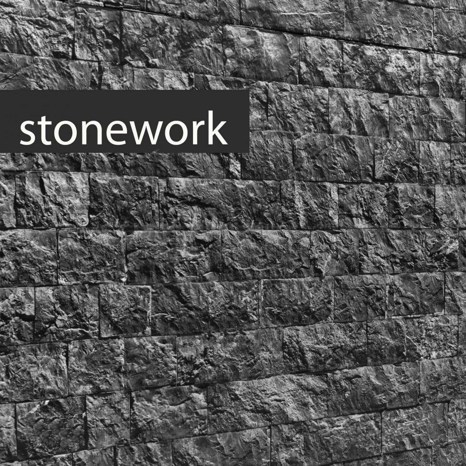 stone slate black 3d 3D Model .c4d .max .obj .3ds .fbx .stl .blend