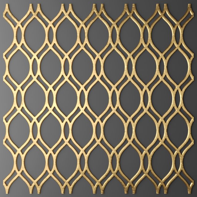 panel lattice grille 3d 3D Model .c4d .max .obj .3ds .fbx .stl .blend 