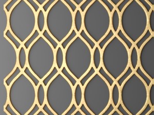 panel lattice grille 3d 3D Model