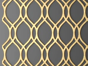 panel lattice grille 3d 3D Model