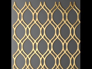 panel lattice grille 3d 3D Model