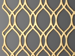 panel lattice grille 3d 3D Model