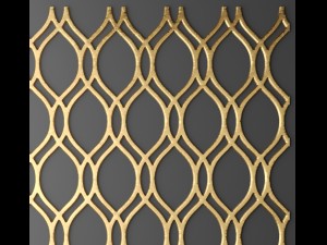 panel lattice grille 3d 3D Model