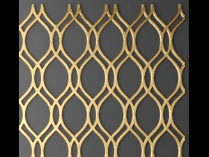 panel lattice grille 3d 3D Model