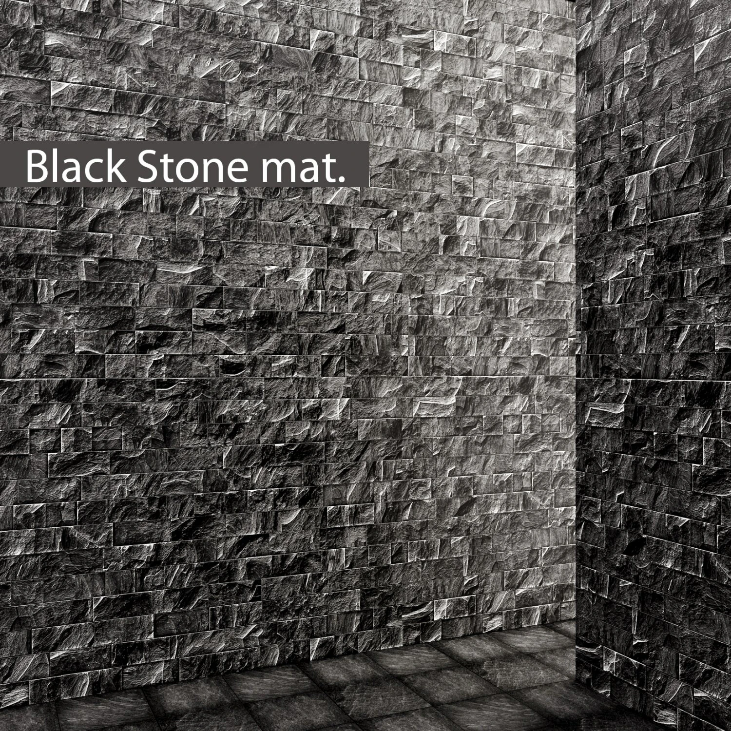 stone slate black 3d 3D Model .c4d .max .obj .3ds .fbx .stl .blend 