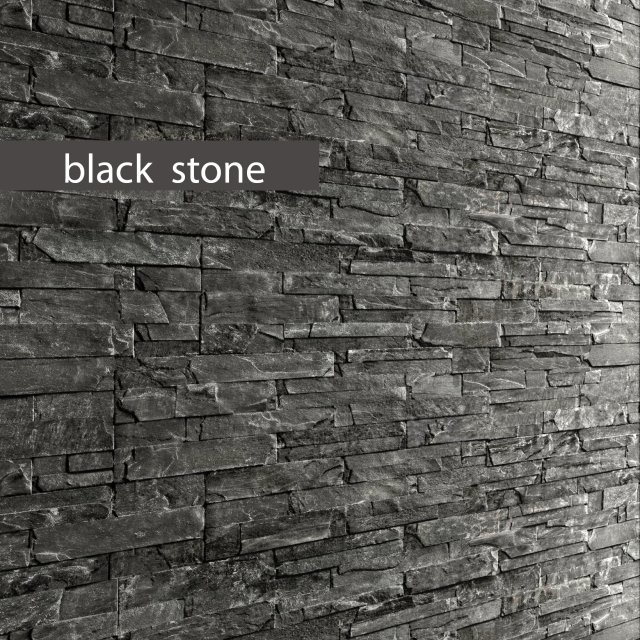 stone slate black 3d Modèle 3D .c4d .max .obj .3ds .fbx .stl .blend 