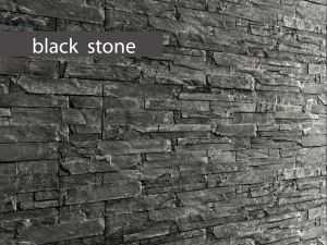 kamień łupek czarny 3d Model 3D