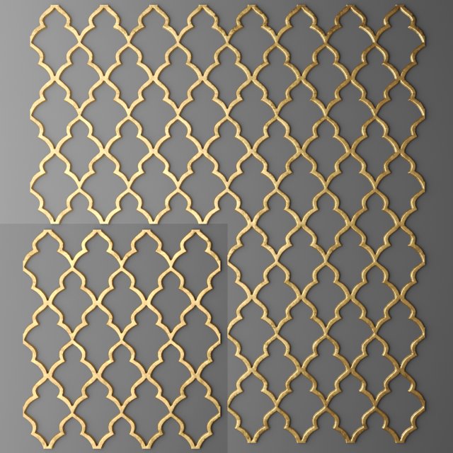 panel lattice grille 3d Modelo 3D .c4d .max .obj .3ds .fbx .stl .blend 