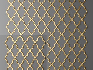 panel lattice grille 3d 3D Model