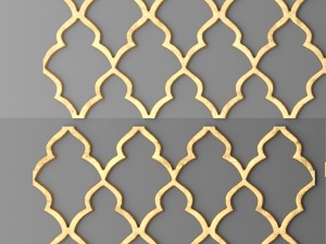 panel lattice grille 3d Modelo 3D