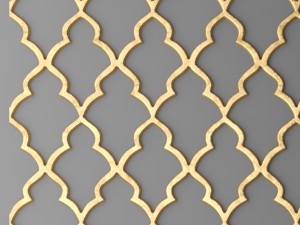 panel lattice grille 3d Modelo 3D