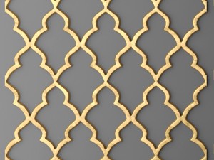 panel lattice grille 3d Modelo 3D