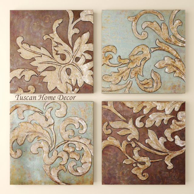 tuscan home decor picture 3D 模型 .c4d .max .obj .3ds .fbx .stl .blend 