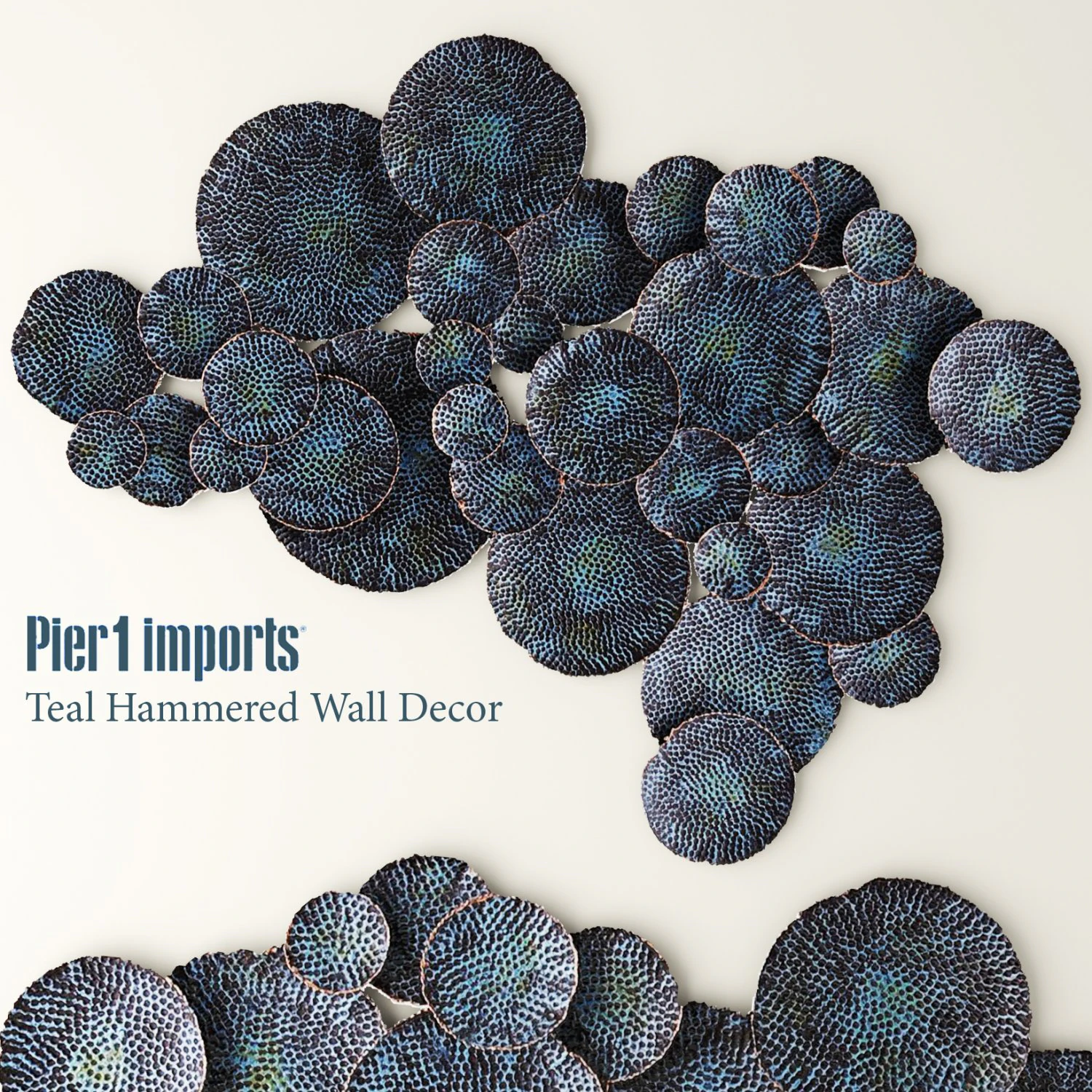 teal hammered wall decor 3D Model .c4d .max .obj .3ds .fbx .stl .blend
