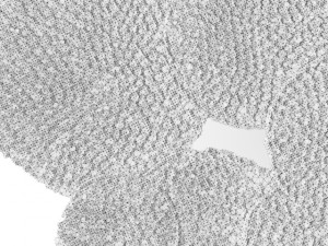 teal hammered wall decor Model 3D