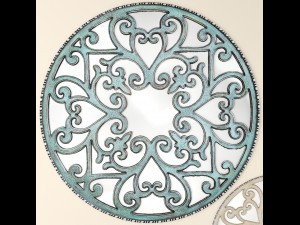 mirror carved scroll wall 3d Model 3D