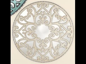 mirror carved scroll wall 3d 3D Model