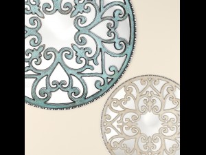 mirror carved scroll wall 3d Model 3D