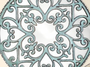 mirror carved scroll wall 3d Model 3D