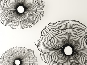 wall decor futuristic coral panel 3Dモデル