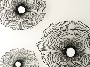 wall decor futuristic coral panel 3D Model