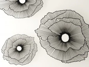 wall decor futuristic coral panel 3D Model