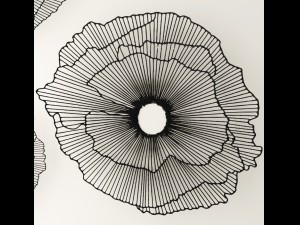 wall decor futuristic coral panel 3Dモデル