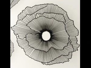 wall decor futuristic coral panel 3D Model