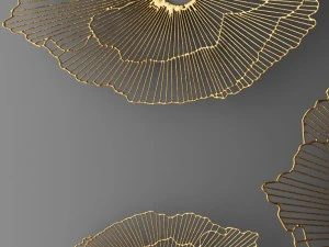 wall decor futuristic coral panel 3D Model