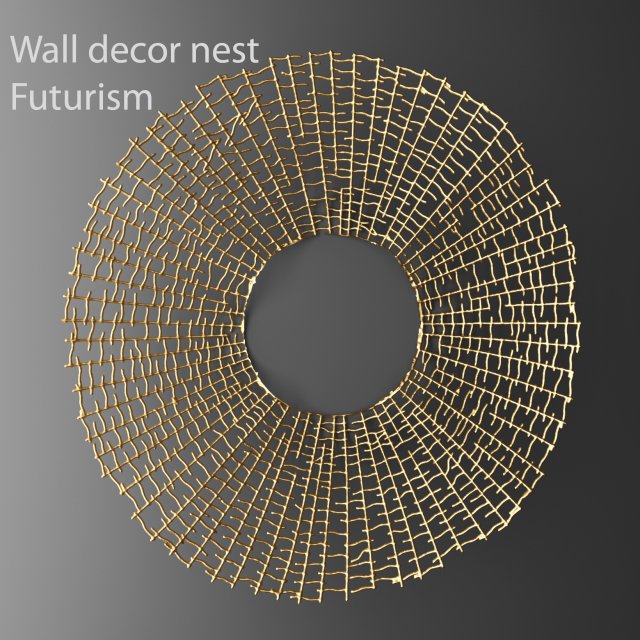 wall decor futuristic coral panel 3d 3D 模型 .c4d .max .obj .3ds .fbx .stl .blend 