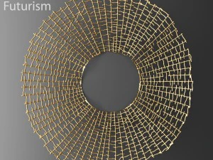 दीवार सजावट भविष्यवादी मूंगा पैनल 3डी 3D मॉडल