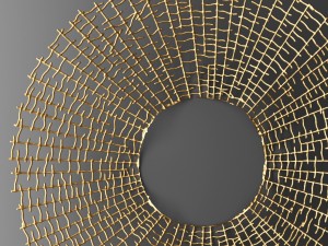 wall decor futuristic coral panel 3d 3D 模型