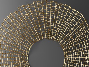 wall decor futuristic coral panel 3d 3D 模型