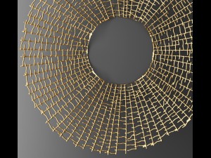 wall decor futuristic coral panel 3d 3D 模型