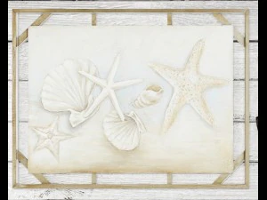 set sea coral picture panel board 3D Model