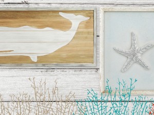 set sea coral picture panel board 3D Model