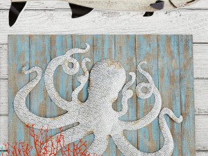 set sea coral picture panel board 3D Model