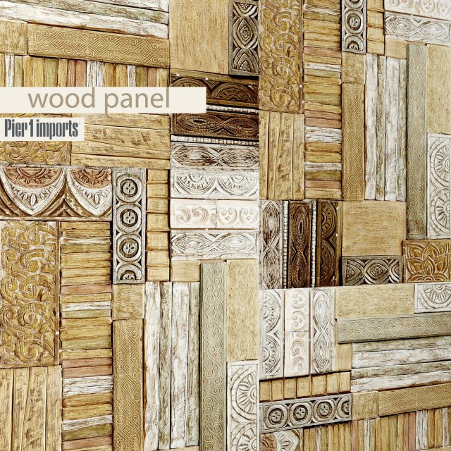 wood panel 3D 模型 .c4d .max .obj .3ds .fbx .stl .blend 
