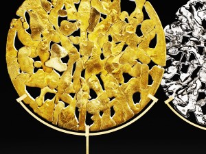 michael aram golden disk horchow 3D Model