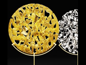 michael aram golden disk horchow 3D Model