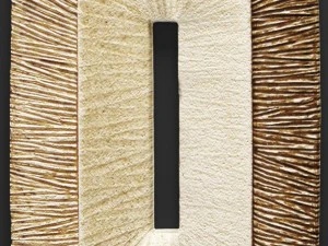 concave ribbed plaque wall art - set 3D Model