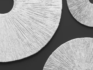 sandstone ribbed wall art - set 3D Model
