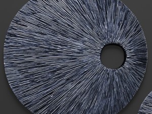 sandstone top hole ribbed wall art - set 3D Модель