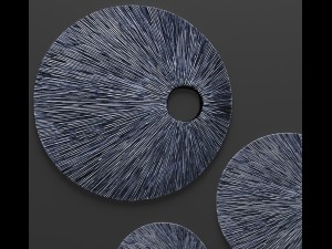 sandstone top hole ribbed wall art - set 3D Модель